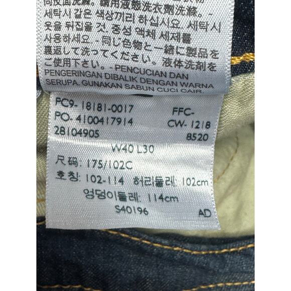 Levi's 541 Men's Athletic Tapered Leg Blue Denim Jeans - Size 40x30 (41x29.5) - Picture 5 of 5